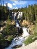 Cascading Waterfall along Icefields Parkway